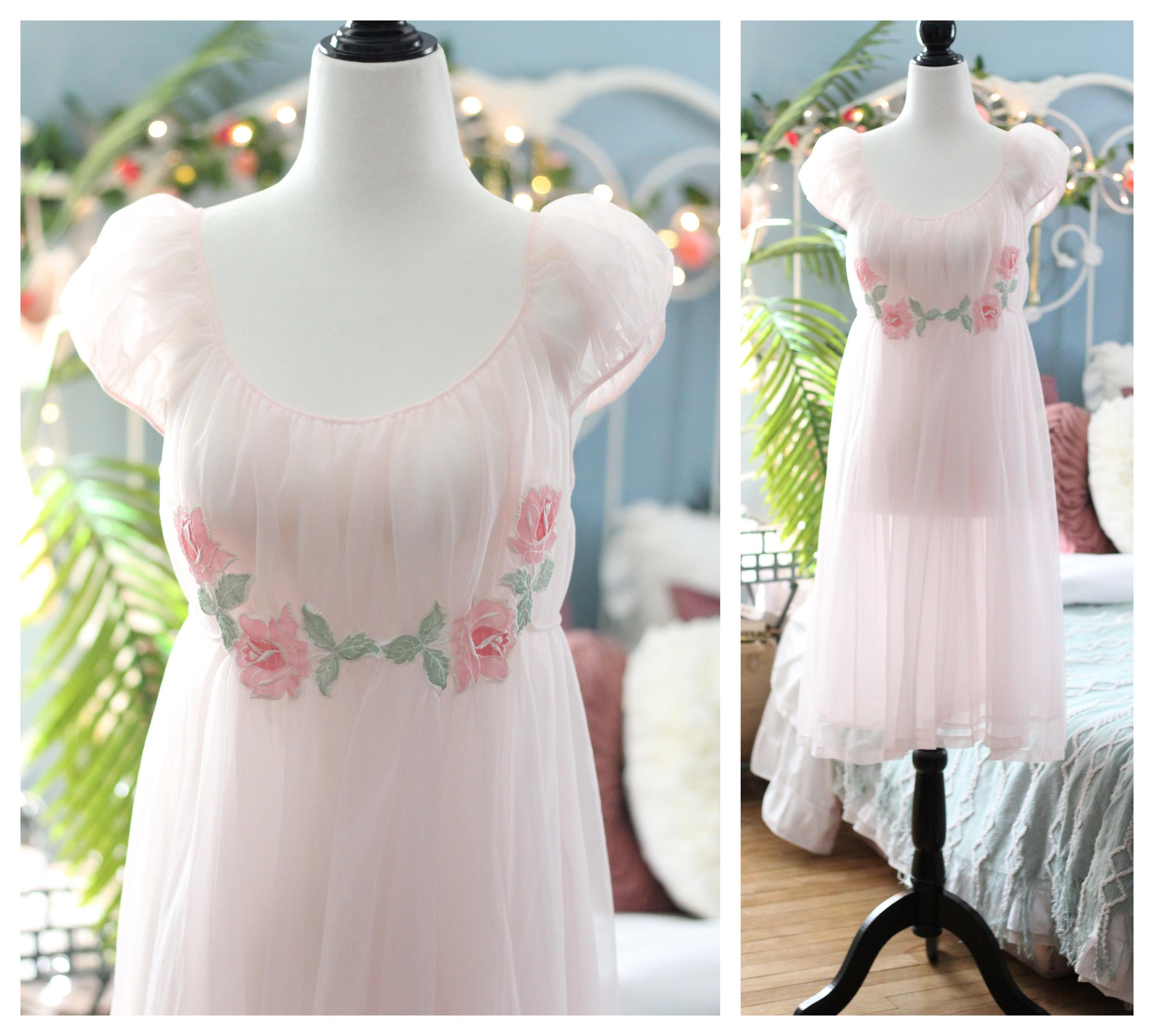 Vintage Babydoll Cap Sleeve Lingerie - Etsy