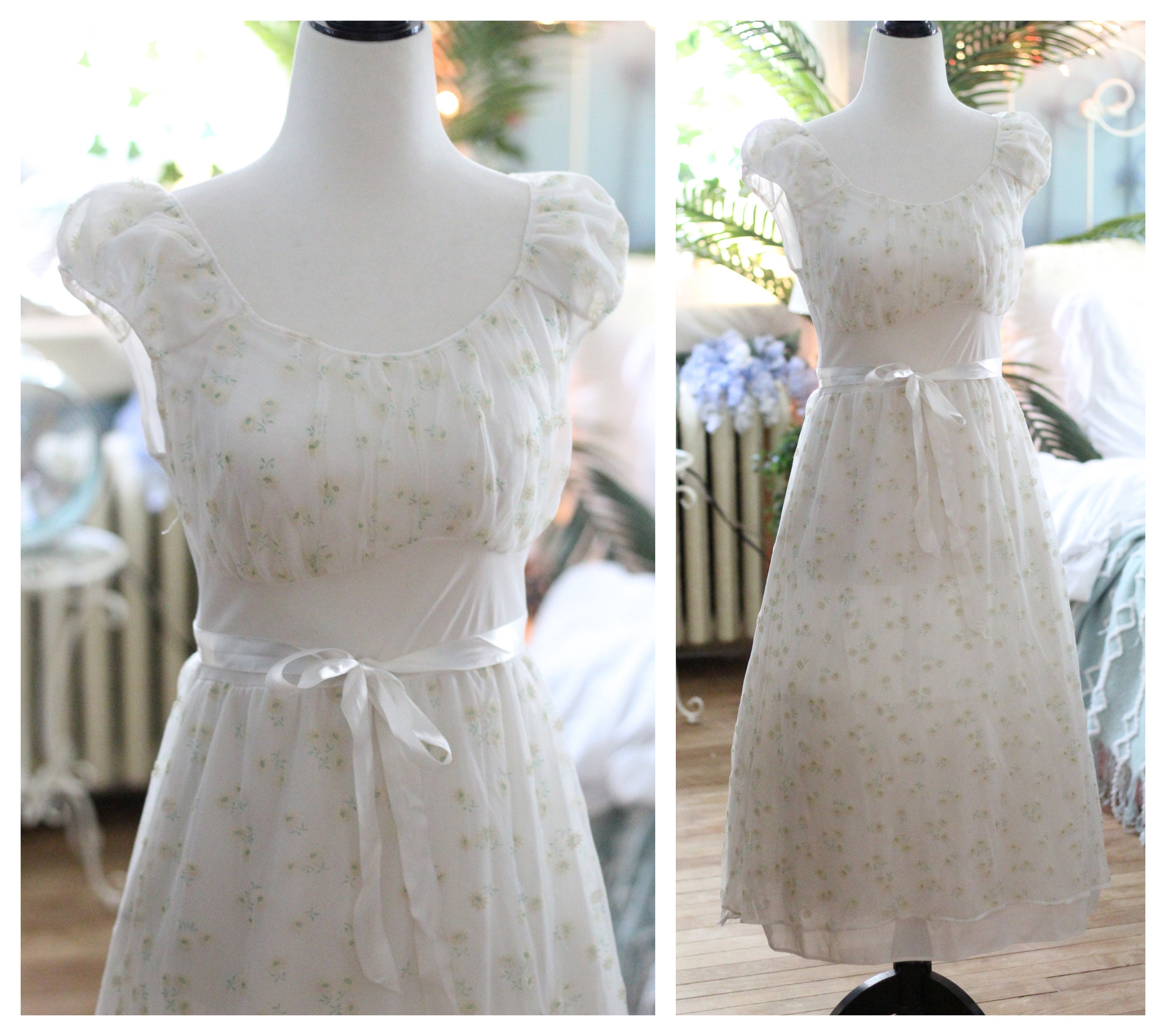 Vintage Babydoll Cap Sleeve Lingerie - Etsy