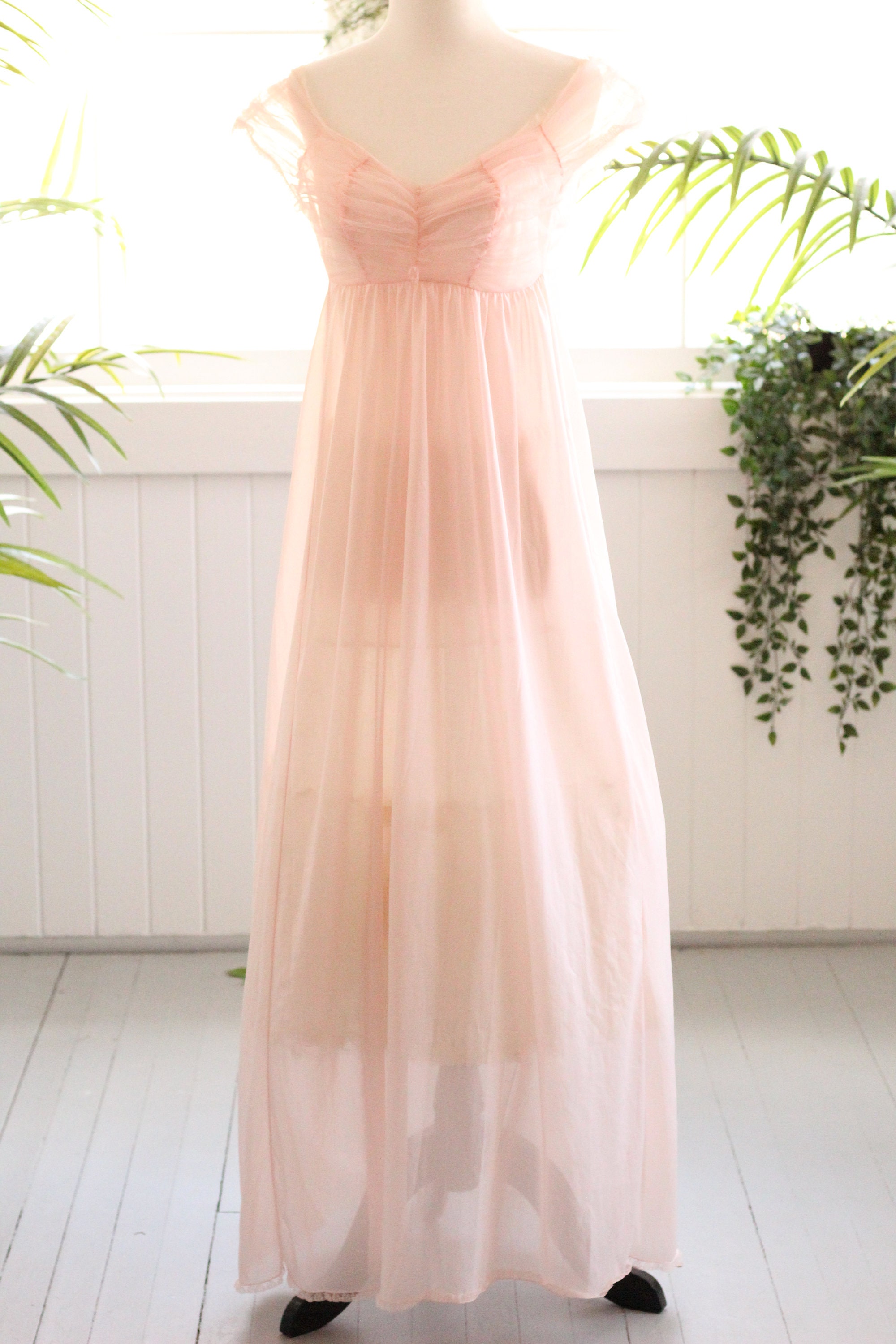 ワンピース 1900s Fluffy Collar Night Dress 1900s Style Stand Collar Vintage Dress – Retro Fairy