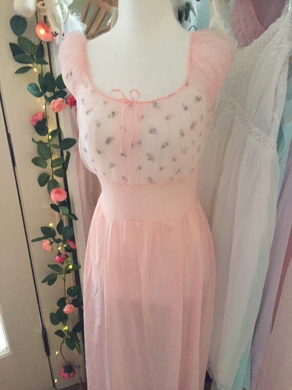 1950s 1960s Faeries Surelock pink full long linger
