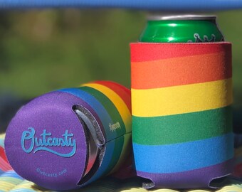 rainbow koozie