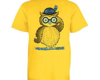 Buffalo Bill, Looking for Owls, Phish, Cute Owl Drawing Youth T Shirt, Owl Youth Tees, Looking for Owls Youth Shirt, Owl Kids T, Owl Drawing