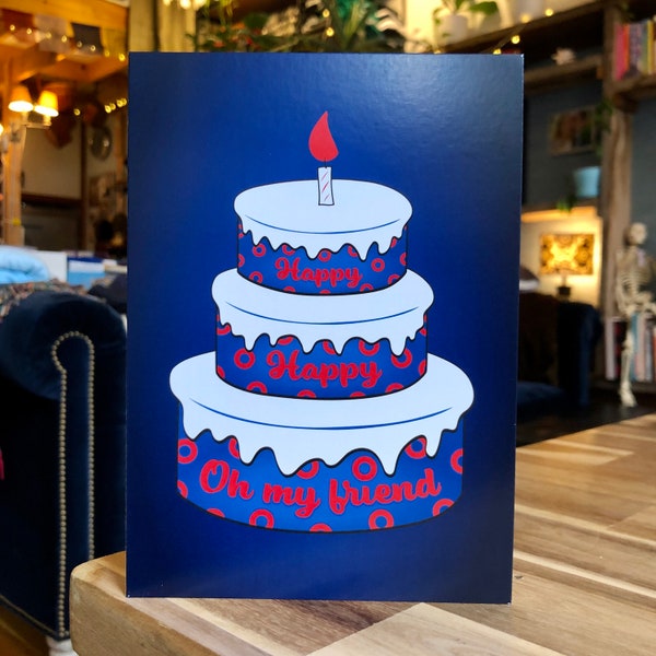 Phish Birthday Card, Backwards Down the Number Line, Phish Greeting Card, Phish Donut Greeting Card, Fishman Donuts, Phish Donut, Birthday