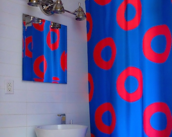 Fishman Donut Shower Curtain, Phish Donut Shower Curtain, Fishman Donuts, Phish Donuts