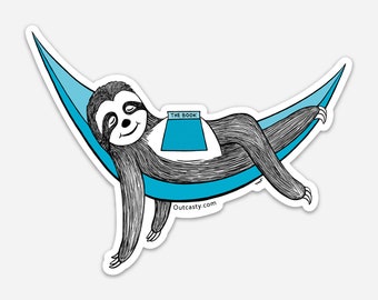 Sloth Sticker, Sloth Sticker, Phish Sticker, Hammock Sticker, Sloth Drawing, Cute Sloth