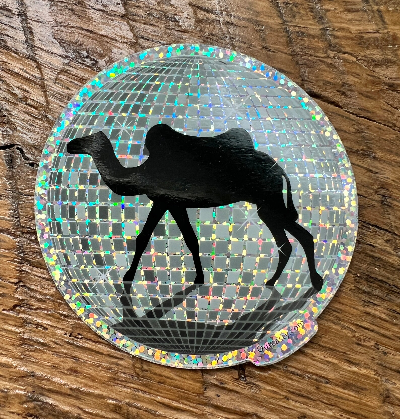 Sticker Silver Camel Camel Walk Glitter Phish Sticker - Etsy
