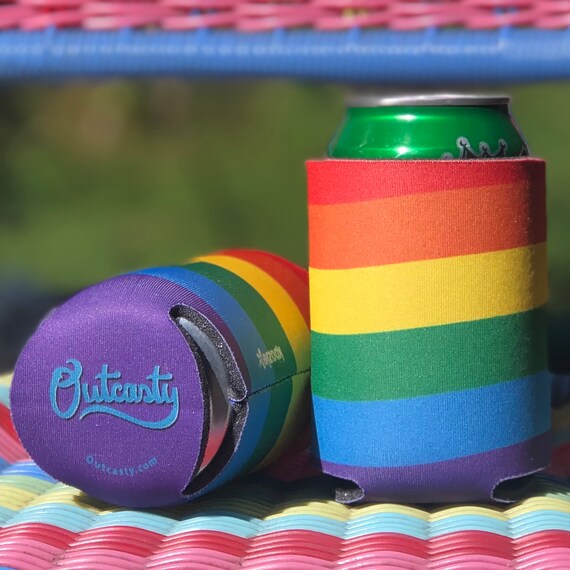 rainbow koozie