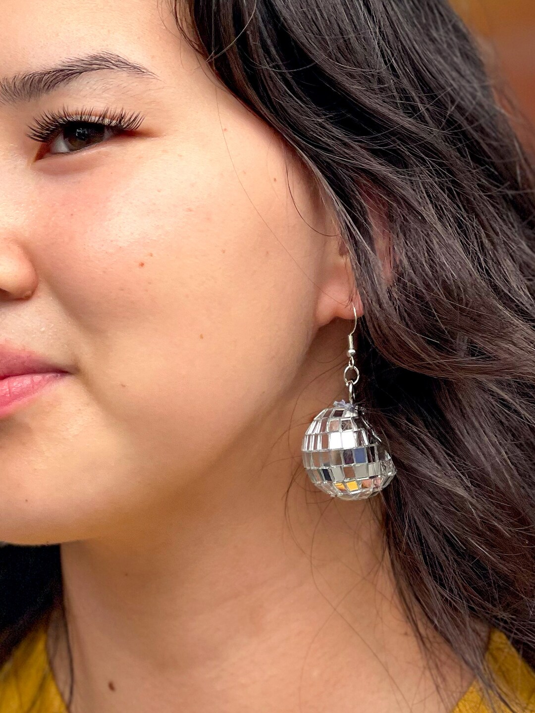 Disco Ball Earrings Etsy