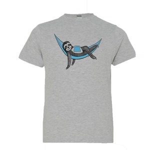 Sloth in a Hammock Youth Tees, Sloth Youth Tees, Sloth Shirt, Phish Shirt image 6