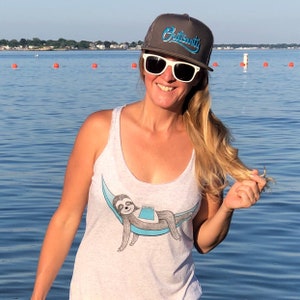 Sloth in a Hammock Women&#39;s Tri-Blend Racerback Tank Phish Sloth Shirt