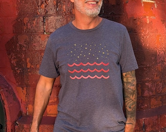 Ruby Waves Unisex Tee