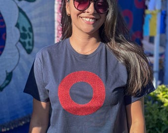 Glitter Donut Crop Tee