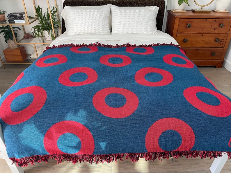 Phish Donut Woven Cotton Blanket