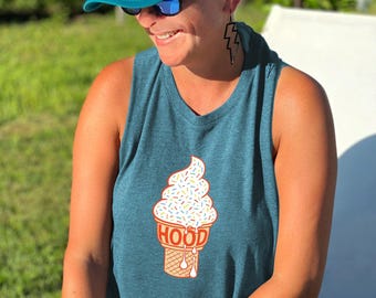 Mr. Miner's Ice Cream Racerback Crop Tank
