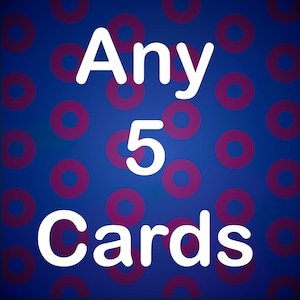 Mystery 5 Pack Phish Greeting Card, Phish Donut Greeting Card, Fishman Donuts, Phish Donut, Phish Birthday Greeting Card