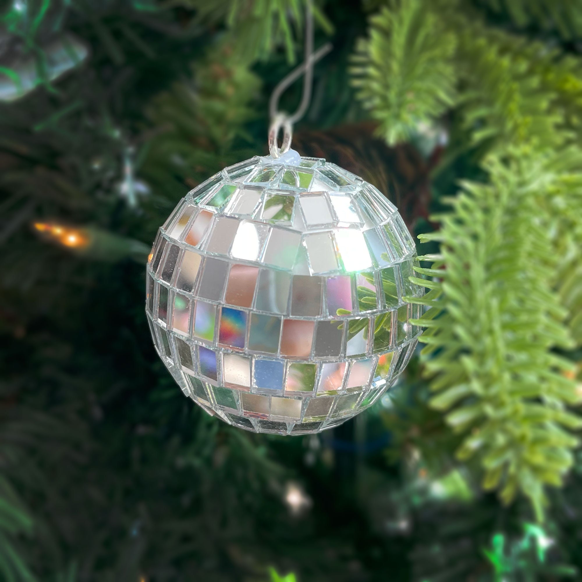 4 Pcs 4 Silver Glass Mirror Disco Ball With Hanging String, Party Disco  Balls, Wedding, Disco, Party, Theme Decor 
