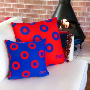 Donut Pillow, Fishman Donut Decorative Pillow, Phish Pillow, Faux Suede Pillow