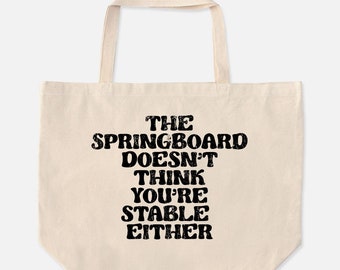 Springboard Pilates Accessories | Funny Tote Bag | Cute Tote bag for her | Funny stocking stuffer | Pilates equipment