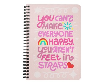 Feet In Straps Spiralbound Notebook
