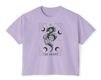 The Snake Boxy Crop Tee