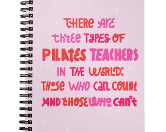 Pilates Gift | Funny Notebook For Friend | Cute Journals | Math Jokes | Counting Fitness Puns
