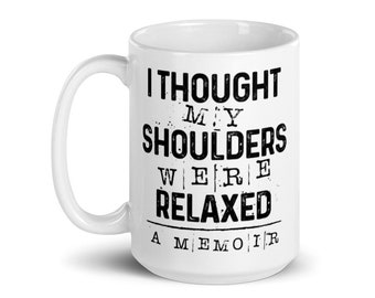 Workout Gifts | Relax Your Shoulders  | Pilates Teacher | Yoga Teacher | Group Fitness | Barre Teacher | Coworker Gift | Marathon