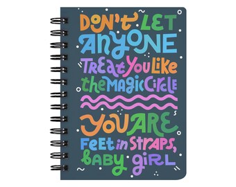 Treat You Like Magic Circle Spiral Bound Notebook
