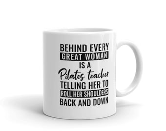 Pilates | Pilates Teacher Gift  Funny Coffee Mug | Workout Lover Gifts | Pilates Christmas Gift | Thank You Present | Pilates Reformer