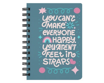 Feet In Straps Spiral Bound Notebook