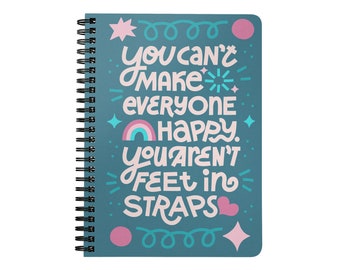 Feet In Straps Spiralbound Notebook