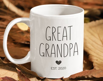 Great Grandpa Mug - New Grandpa Gift - Future Grandpa Gifts - Father's Day Gift, Pregnancy Announcement, Pregnancy Reveal, Baby Reveal