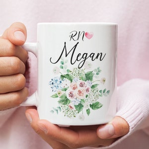 RN Mug - Registered Nurse Cup - RN Coffee Mug - RN Graduation Gift - Registered Nurse Graduation Gifts - Bachelor Degree Nurse Graduation