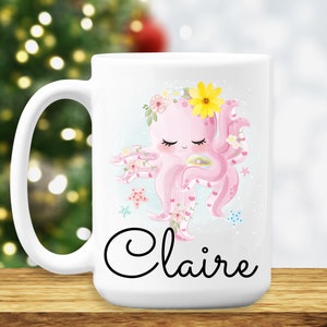 Cute Octopus Mug - Octopus Gift - Octopus Coffee Mug - Octopus Cup - Octopus Lover Mug - Octopus Gifts for Women, Girls, Personalized Gifts