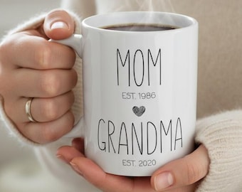 New Grandma Gift - First Time Grandma Coffee Mug - Future Grandma Gift for Mother's Day, Birthday Present for New Grandma