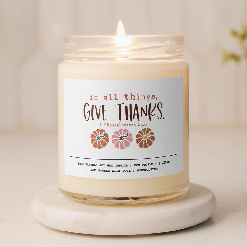 Give Thanks Soy Candle - Thumbnail 2