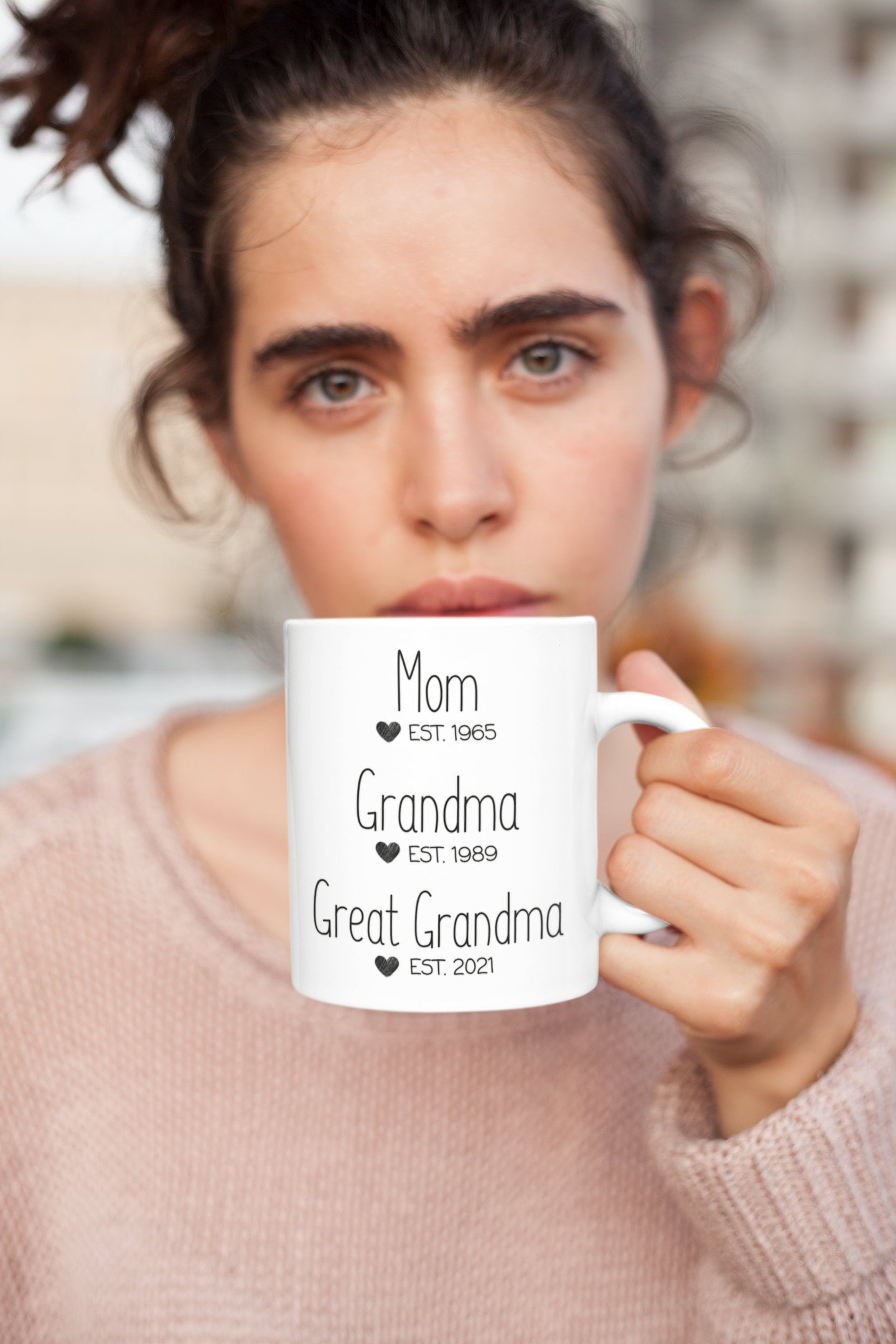Mom Grandma Great Grandma Mug First Time Grandma Gift Etsy