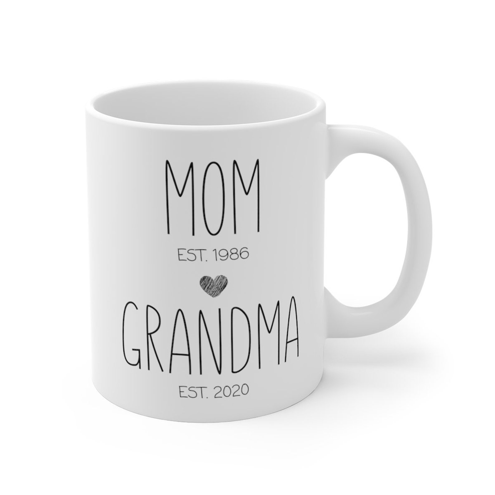 Mom Grandma Mug New Grandma Gift First Time Grandma Gift Etsy
