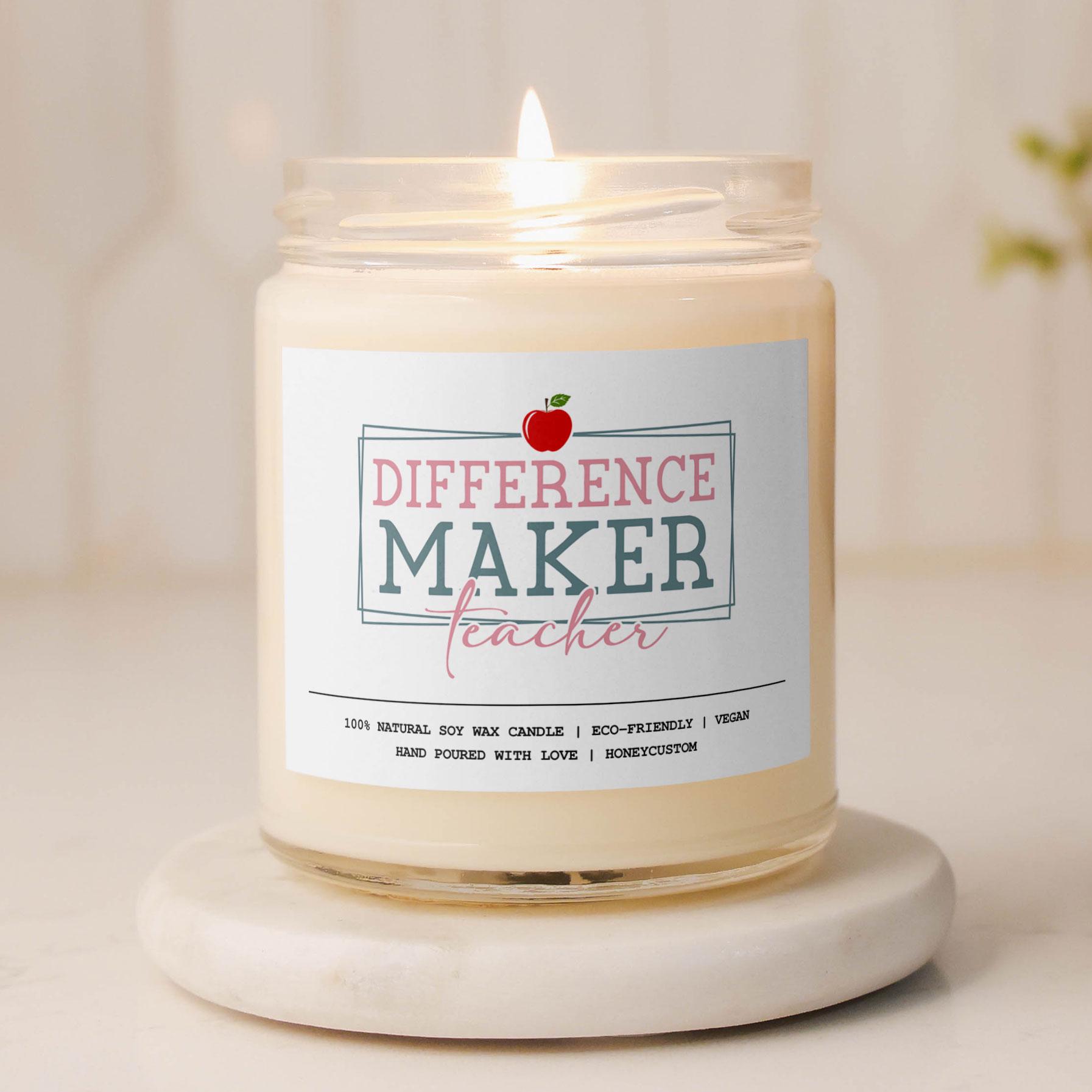 Teacher Appreciation Candle - Teacher Gift for Back to School ...