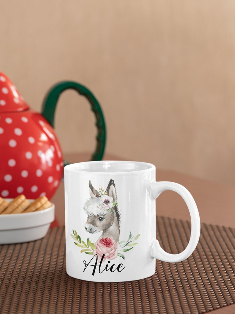 Donkey Mug Donkey Coffee Mug Cute Donkey Gifts Donkey Etsy
