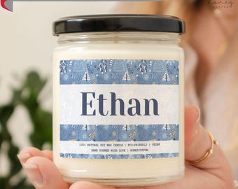Personalized Christmas Candle | Secret Santa Gift | Merry Christmas Gift | Bulk Holiday Candles | Christmas Decor | Scented Candle Gift