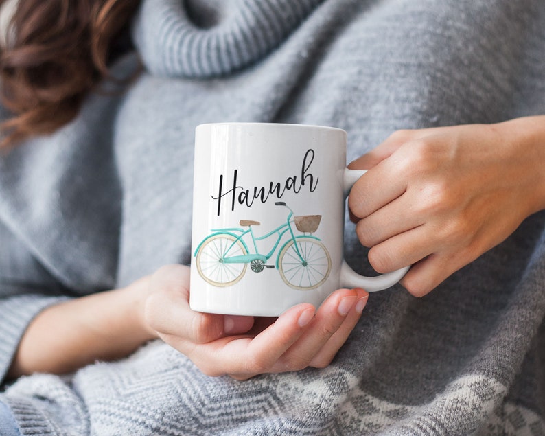 Bike Coffee Mug Custom Cycling Mug Cycling Gifts for Women Etsy