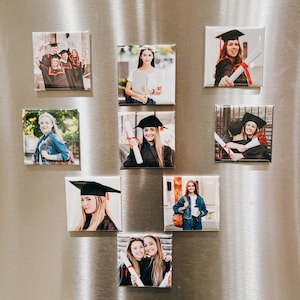 High School Graduation Gift for Her, Graduation Gift for Boyfriend, Roommate Graduation Gift, Photo Magnets, Personalized Fridge Magnets