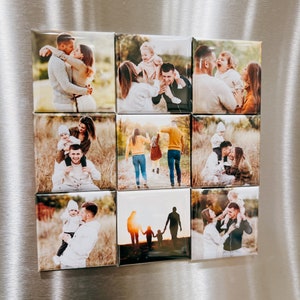 Custom Photo Magnets, Fridge Decal, Fridge Magnets, Personalized Refrigerator Magnet, Picture Magnet, Save the Date, Gift for Mom, Family