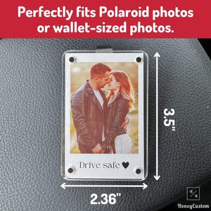 Personalized Photo Car Visor Clip - Custom Sun Visor Decoration for Car, Couples Gift, Wallet Photo Holder, Unique Car Accessories