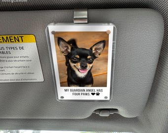 Personalized Loss of Dog Gift, Custom Dog Memorial Car Visor Clip, Pet Remembrance Gift, Pet Memorial Photo Keepsake, Sympathy Gift for Dog