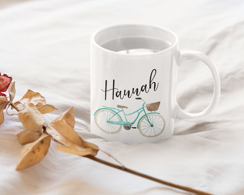 Bike Coffee Mug Custom Cycling Mug Cycling Gifts for Women Etsy