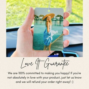 Double sided Car Freshener with Your Photo, Custom Car Scent, Personalized Car Accessory Gift, Photo Car Freshie, New Car Gift, Car Decor image 10