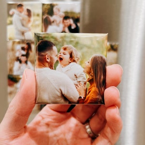 Custom Photo Magnets, Fridge Decal, Fridge Magnets, Personalized Refrigerator Magnet, Picture Magnet, Save the Date, Gift for Mom, Family