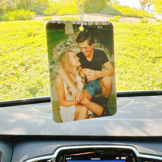 Picture Air Freshener, Custom Car Scent, Car Freshie, Personlized Car Accessories for Him, Freshie Rear View Mirror Picture Air Freshener