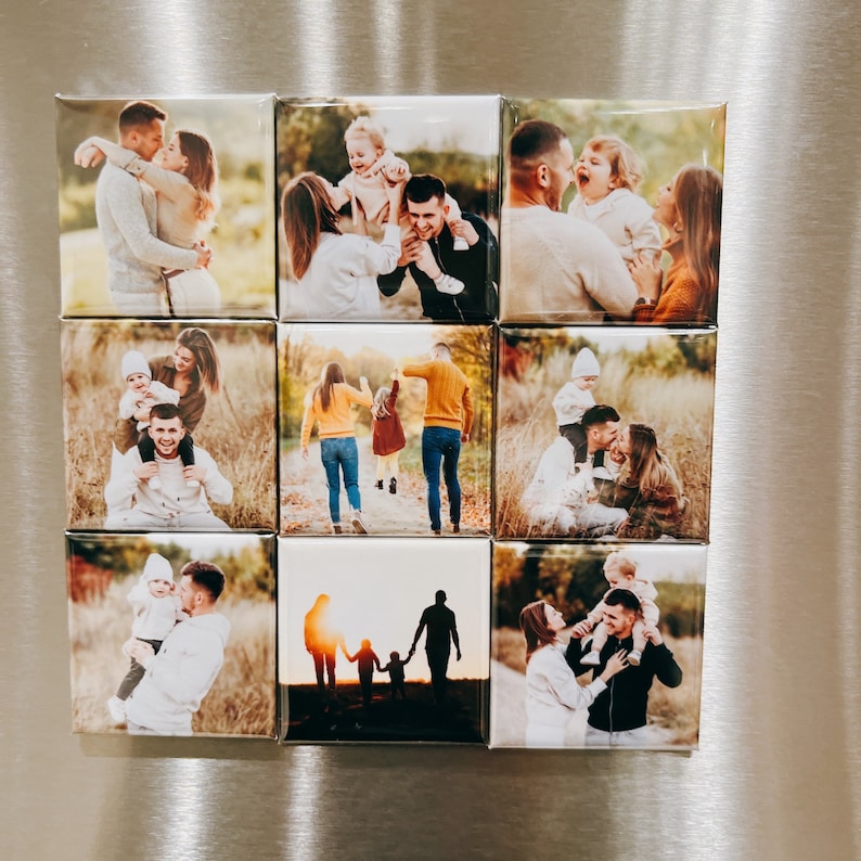 Custom Photo Magnets, Fridge Decal, Fridge Magnets, Personalized Refrigerator Magnet, Picture Magnet, Save the Date, Gift for Mom, Family